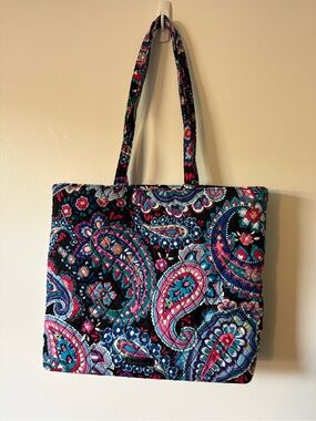 Vera Bradley Haymarket Paisley Quilted Cotton Tote Bag Retired Pattern